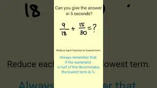 Add Fractions in 5 seconds