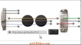Les Paul's Google's Home Page - Les Paul Guitar Google Doodle #