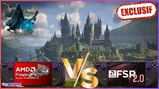 🎮STEAM DECK OLED: Hogwarts legacy FSR3 MOD VS FSR2, impressionant!