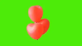 red balons | green screen