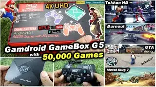 GameBox G5 Android Gaming Box With 50000 3D Games  GTA VCS, Tekken HD, Mario3D