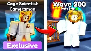 New CAGE SCIENTIST CLOCKMAN is OP.. (Toilet Tower Defense)