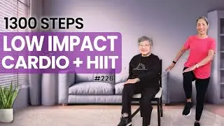 20 Min Walking HIIT for Ages 60 | Low Impact Cardio + Strength