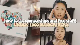HOW TO GET SPONSORED AS A SMALL YOUTUBER | under 1000 subscribers!