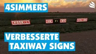 Neue und verbesserte Taxiway Signs: Add-On im Marketplace erhältlich!