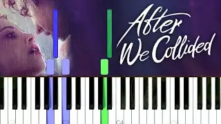 [After We Collided] We Belong - Dove Cameron || Easy Synthesia Piano Tutorial