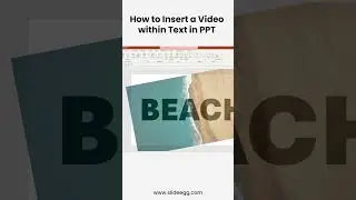 How to Insert a Video within Text in PPT 