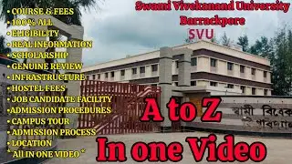 Swami Vivekananda University Barrackpore Full Review 2025 Courses, Fees, Hostel, Scholarship & More