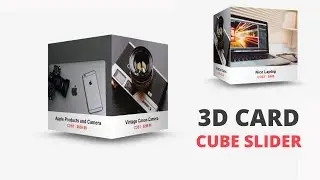 3D Responsive Touch Slider Using Html CSS And Swiper.js | Cube Slider