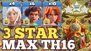 TH16 ROOT RIDER VALKYRIE WITH QUEEN CHARGE ATTACK STRATEGY! BEST TH16 ATTACK STRATEGY IN COC