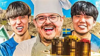 KOREAN PRO PLAYERS TRY SWEDISH FOOD