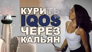 Курить IQOS через кальян.