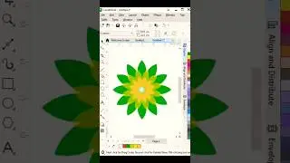 Flower design in Coreldraw 
