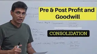 ACCA Financial Accounting/ Consolidation Accounting/ Pre & Post Profit and Goodwill Calculation