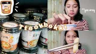 Trying out Tteokbokki (Kinda went wrong 😂) | Mhay S. 🌼