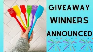GIVEAWAY WINNERS ANNOUNCED!!