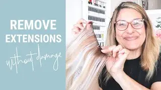 How To REMOVE HAND TIED Extensions at Home WITHOUT Damaging Your Hair