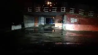 Светодиодные ПТФ на Hyundai Creta в дождь.