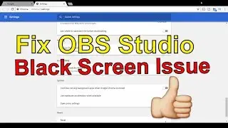 Fix Windows Capture Black Screen in OBS Studio