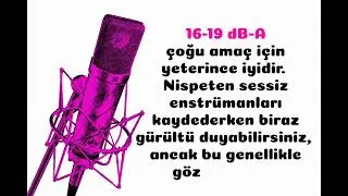 Mikrofon Özellikleri: Gürültü Seviyesi ? Microphone Features: Noise Level ?