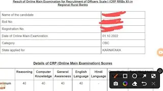 MY RRB PO MAINS SCORECARD | IS MY MARKS ENOUGH FOR FINAL SELECTION |