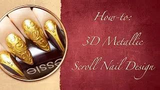 How to:  3D Metallic Scroll Design