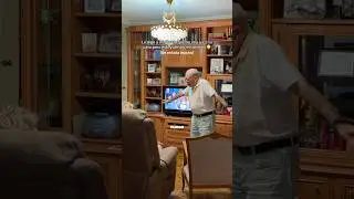 Pranking my grandpa (my grandma is in on it)