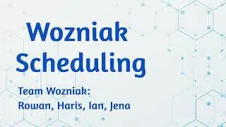 MacEwan University 2022F CMPT395 Team Wozniak - Wozniak Scheduling