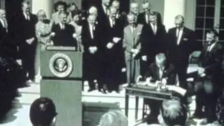 President Lyndon B. Johnson remark upon signing the Wilderness Act into law on September 3, 1964.