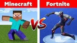 FORTNITE vs MINECRAFT! WHO WILL WIN? Fortnite Dances in Minecraft