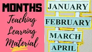 English tlm for months in a very simple way