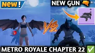 NEW DUAL MP7 GUN 🔫 TRANSFORM INTO VAMPIRE BAT 🦇 OR WOLF WARRIOR 🐺 PUBG METRO ROYALE CHAPTER 22