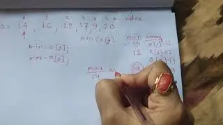 Find Min Max Value Array Explanation