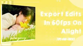how to export edits in 60fps on alight motion all the time