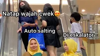 PRANK ESKALATOR BIKIN CWEK CWEK SALTING DAN NGAKAK DI MALL