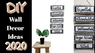DIY Aesthetic Room Decor(Indonesia) Cara membuat hiasan dinding | Low Budget | Wall Decor Ideas 2020