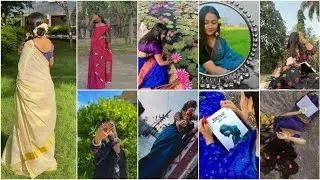 💞💚Top 20+ hidden face saree pics ||💖🦋profile picture||dpz 🥰 saree photo 💞🌸dp photo for girls🌷144