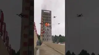 Дроны пожарники. Это глаза, уши и руки спасателей
