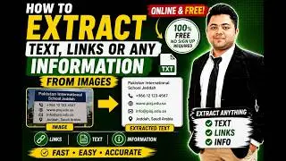 How to Extract Text from Images Online FREE | Extract Links & Information Screenshots Free Tool