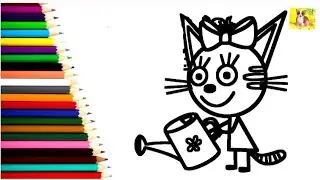 Как нарисовать Три Кота/Просто рисовать Три Кота#милыерисунки