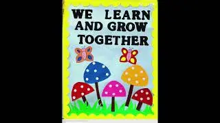 Some useful drawings and chartpaper decorations for teaching aids in hindi and english