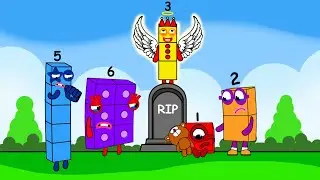 Sadness and Prayer Numberblocks 2,1,5, 6 for three -Numberblocks fanmade coloring story|| Cakningkak