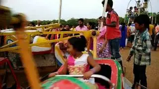 Aadya Riding Helicopter during RAJO 2017 at Patrapada Raja Padia