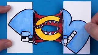 Alphabet Lore (B-C) Easy Paper Craft Ideas From Alphabet Lore Story Animation Surprise Fold