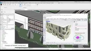 Conveyor V2 Preview - Direct Send SubD Object From Rhino to Revit (integrated with Rhino.Inside)