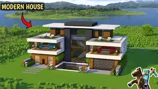 MODERN HOUSE MINECRAFT || How to make modern house minecraft