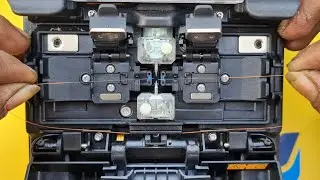 Fiber Optic cable splicing (in Hindi) Fujikura 28S || ऑप्टिकल फाइबर वायर का कनेक्शन कैसे करें |
