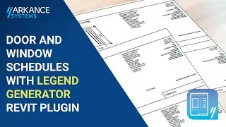 Legend Generator: Create Door and Window Schedules w/ Element Elevation Views in Revit