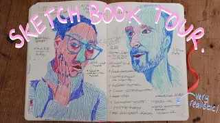 WORKING SKETCH BOOK TOUR * DAILY DRWING CHALLENGE