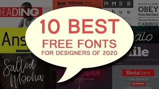Top 10 Fonts For Graphic Designers | 10 Best Fonts Free Download